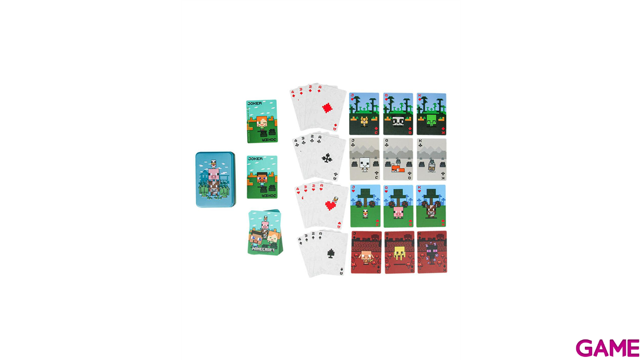 Baraja de cartas Poker Minecraft-0