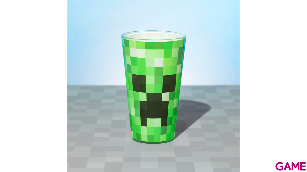 Vaso con capacidad de 400ml con licencia oficial de MINECRAFT.-0