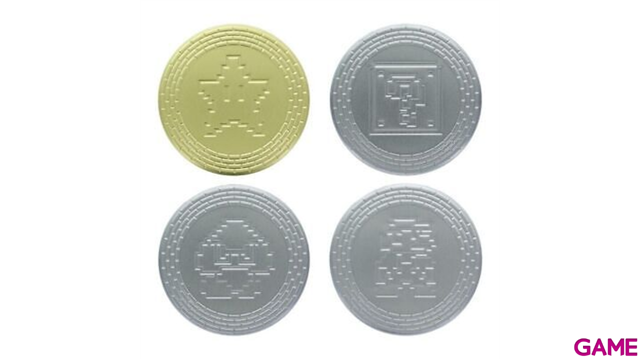 Set de 4 posavasos con licencia oficial de SUPER MARIO.-0