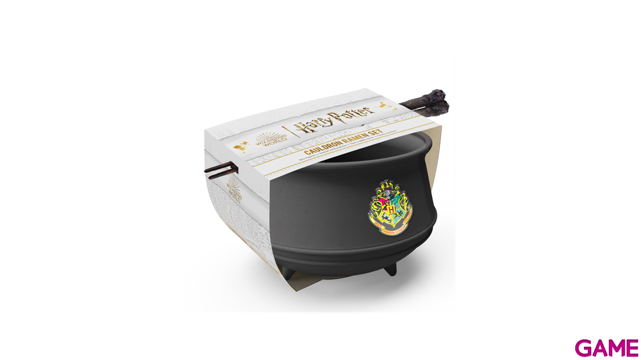 Set de ramen y dos palillos con forma de varita mágica con licencia oficial de HARRY POTTER.-0