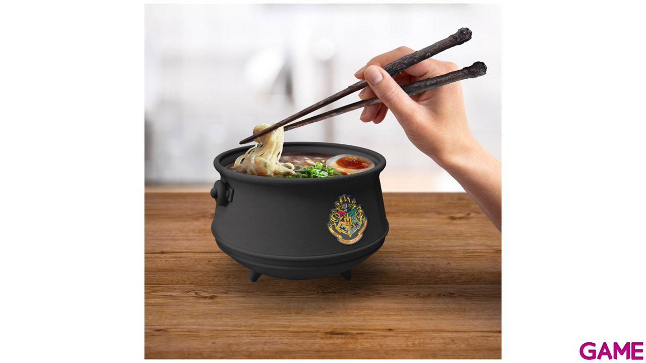 Set de ramen y dos palillos con forma de varita mágica con licencia oficial de HARRY POTTER.-2