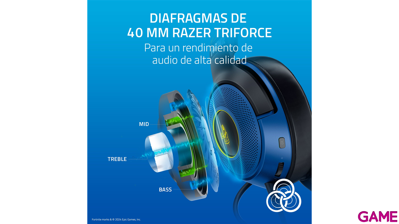 Razer Kraken V3 X - Fortnite Edition - Auriculares Gaming-5