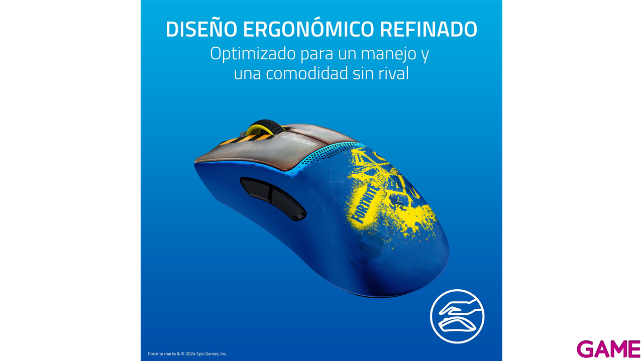 Razer DeathAdder V3 Pro Wireless - Fortnite Edition - Raton Gaming-6