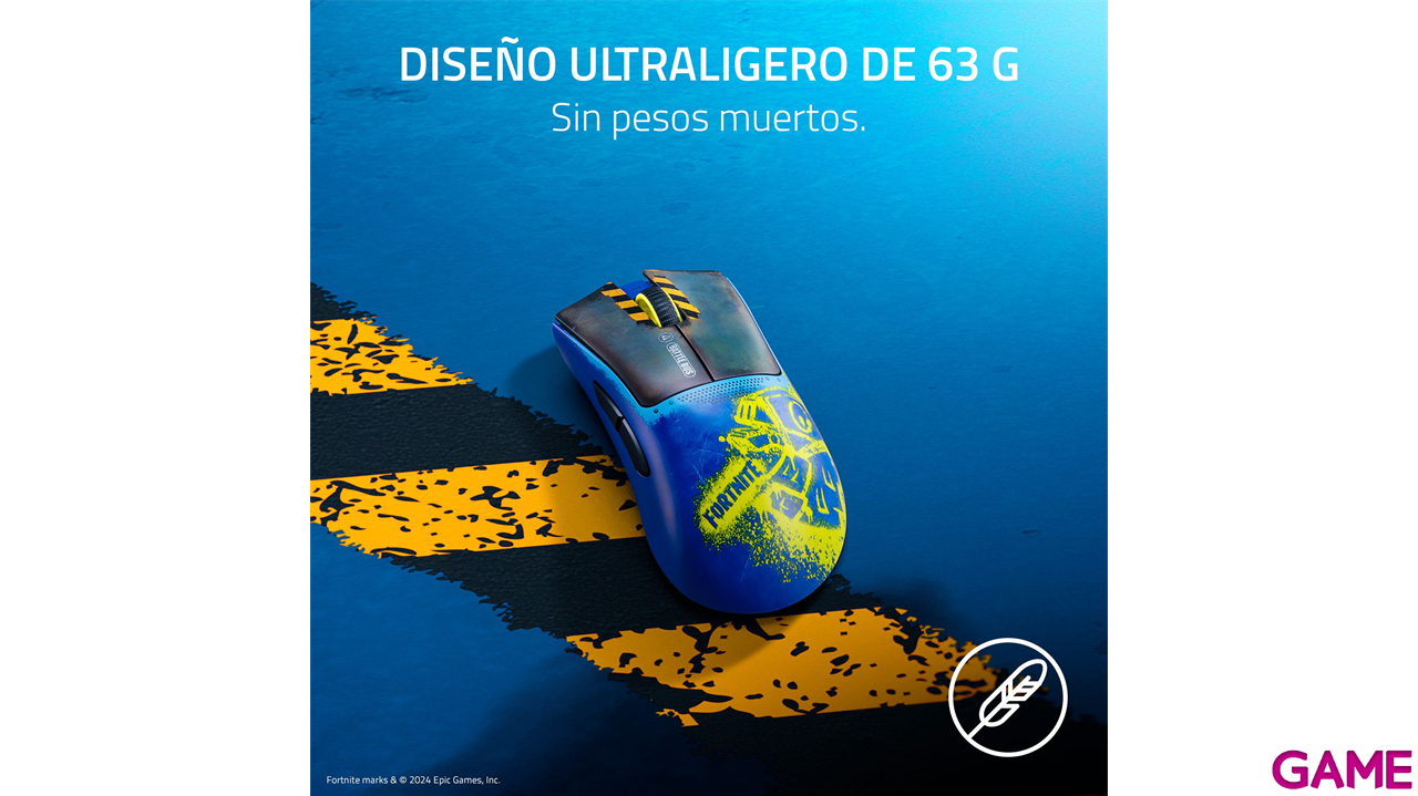 Razer DeathAdder V3 Pro Wireless - Fortnite Edition - Raton Gaming-8