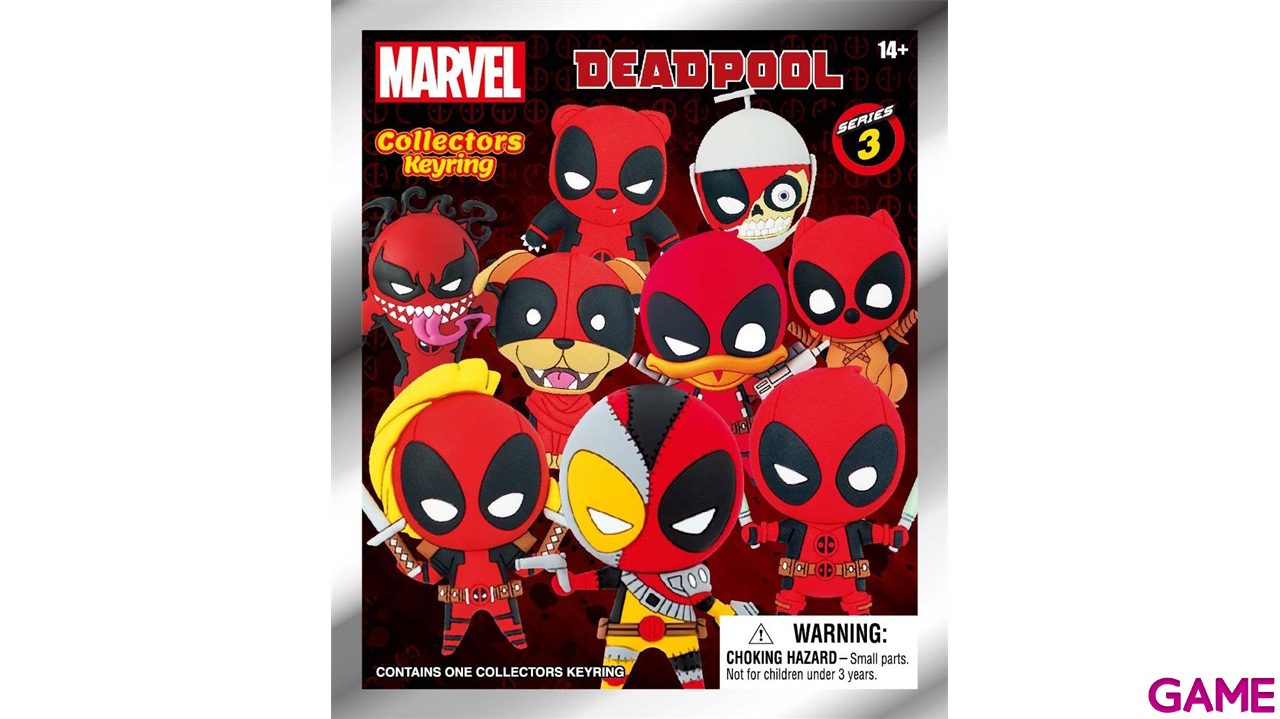 Colgante 3D Marvel Deadpool para Mochilas y bolsos (surtido)-0