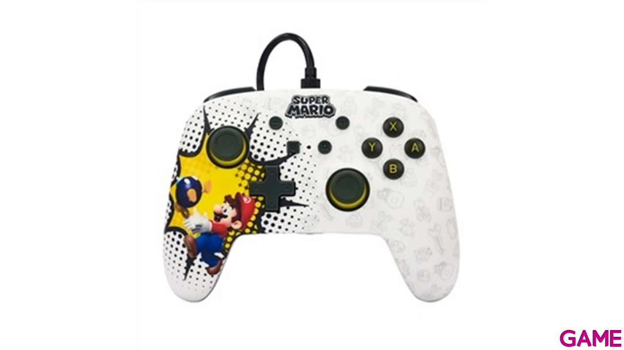 Controller con Cable PowerA Bob-omb Blast Mario -Licencia oficial--2
