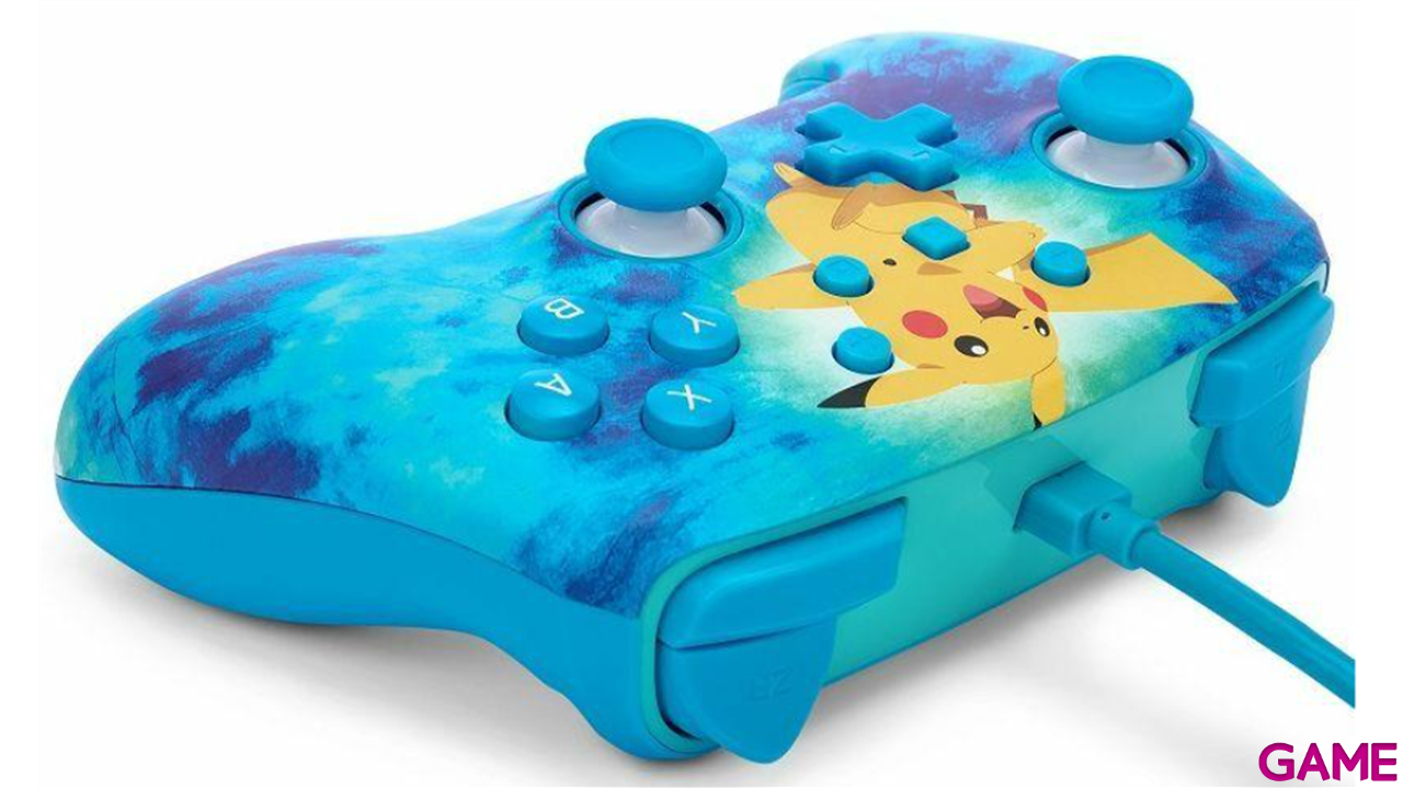 Controller con Cable PowerA Tie Dye Pikachu -Licencia oficial--2