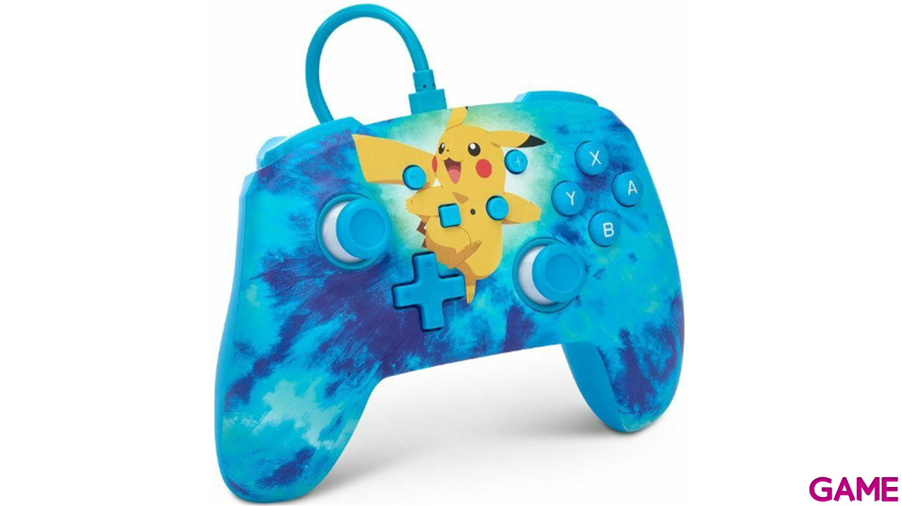 Controller con Cable PowerA Tie Dye Pikachu -Licencia oficial--4