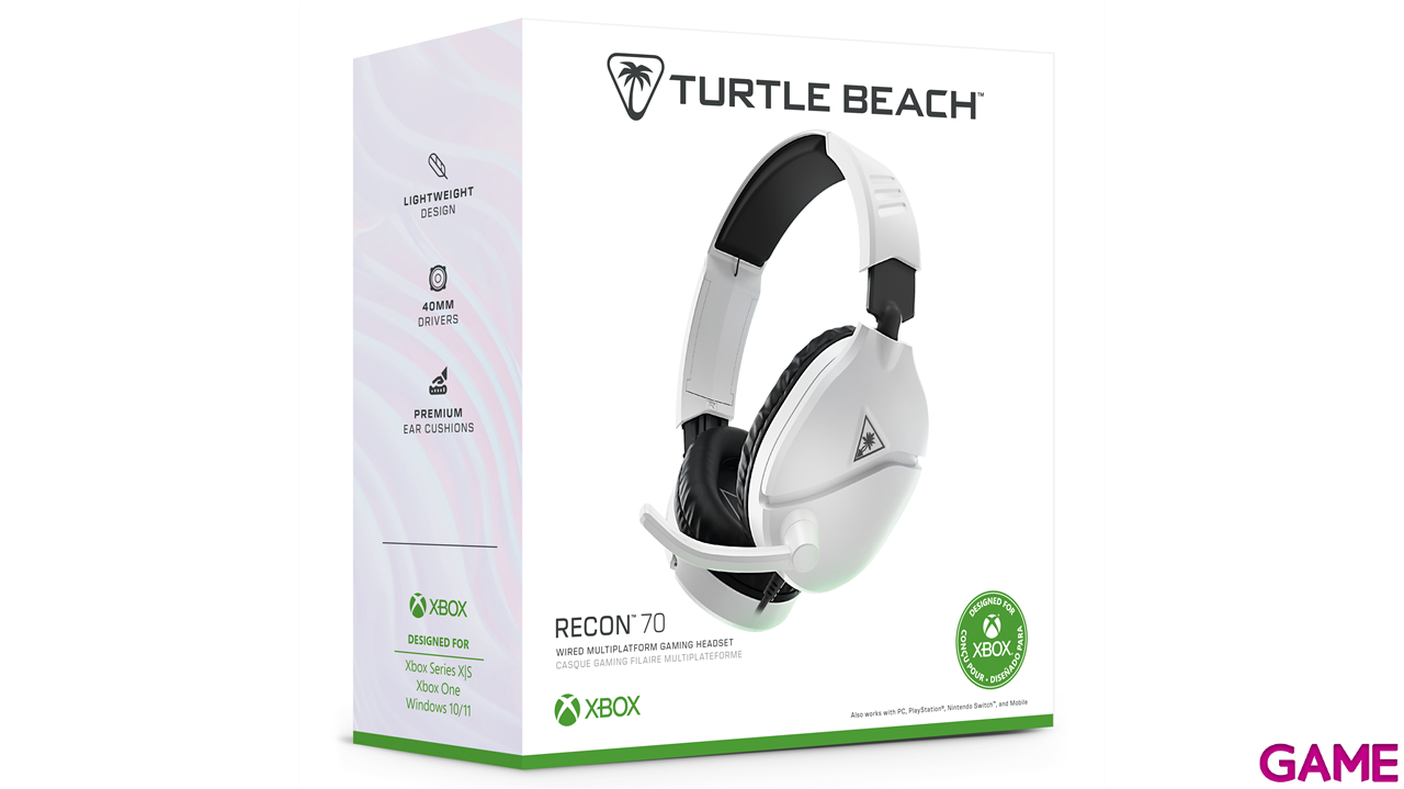 Auriculares Turtle Beach Recon 70X V2 Blanco -Licencia oficial--0
