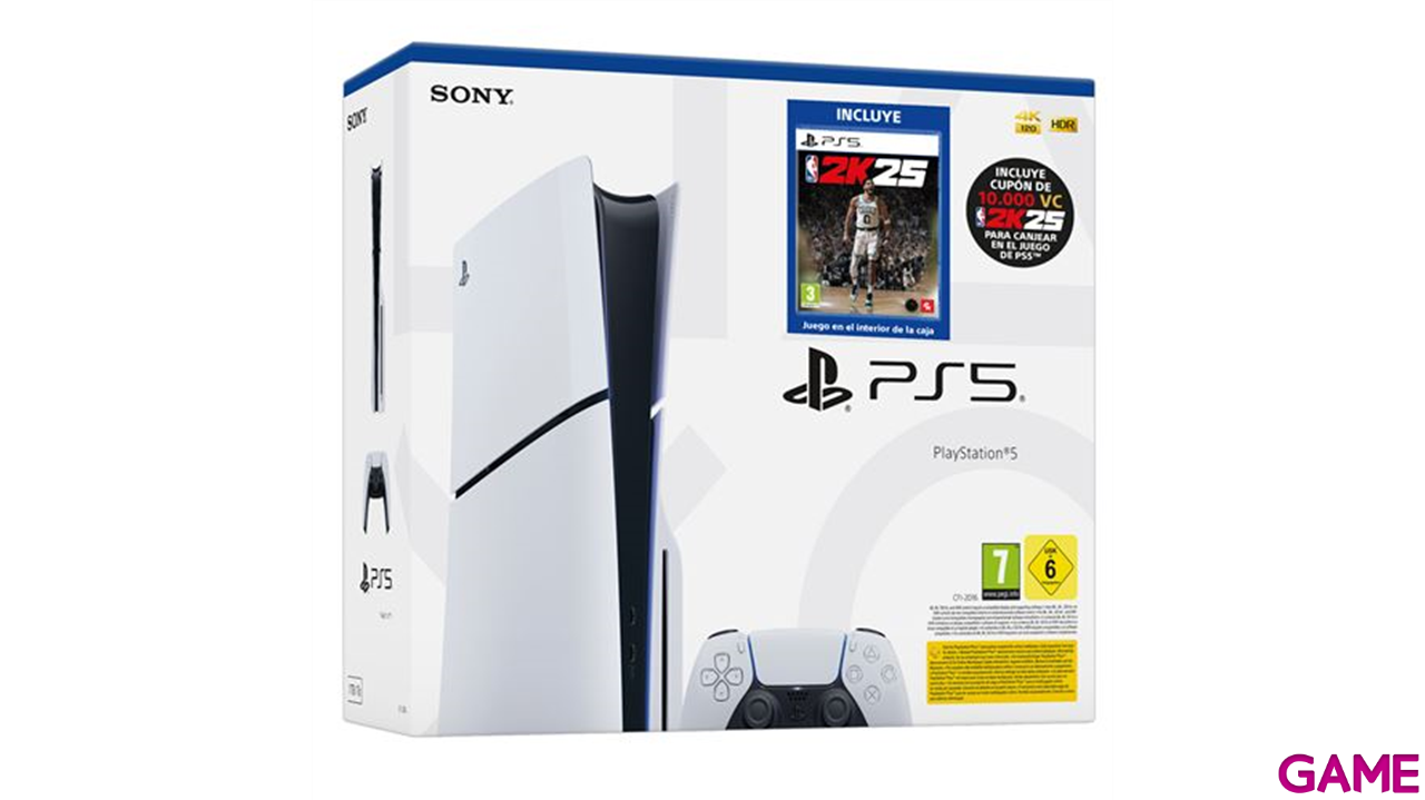 PlayStation 5 Stand Modelo Slim + NBA 2K25 + 10.000 C.V-0
