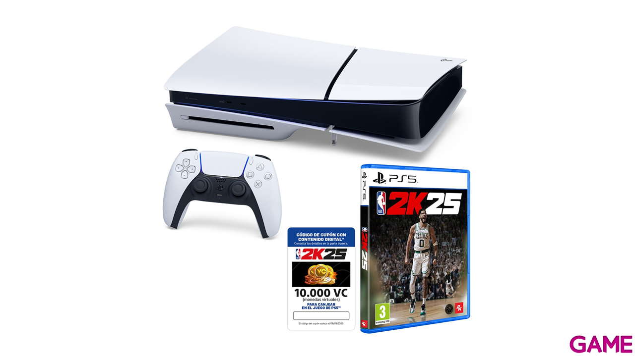 PlayStation 5 Stand Modelo Slim + NBA 2K25 + 10.000 C.V-5