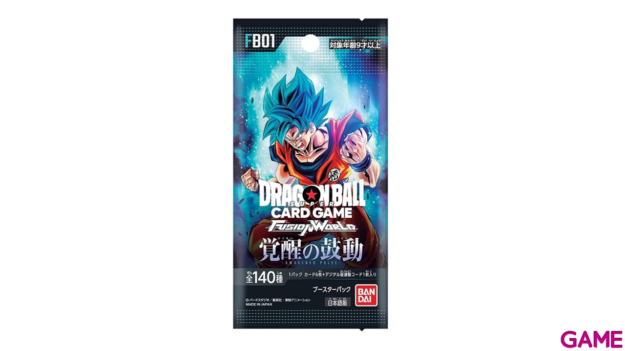 Sobre de cartas Dragon Ball  Fusion World Awakened FB01 en Japonés-0