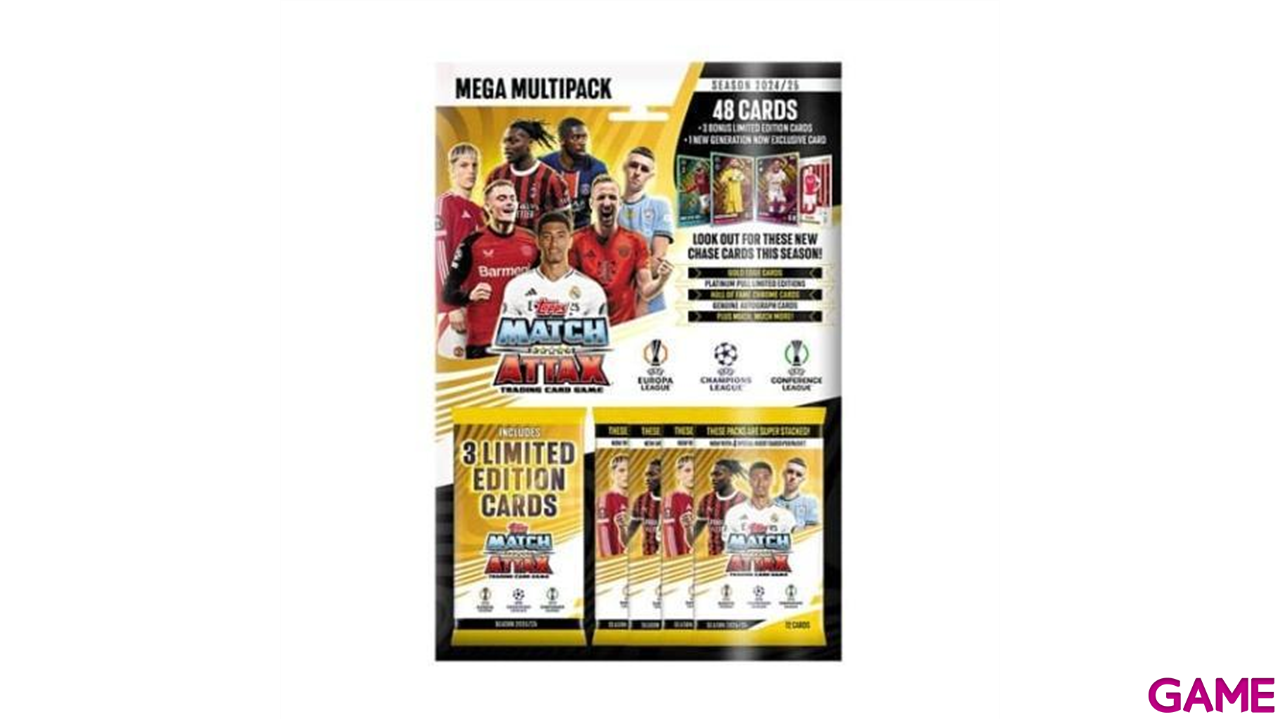 Mega Multipack de cartas Match Attax UCL 2024-25-0