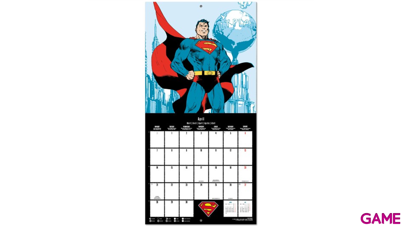 CALENDARIO 2025 DC COMICS 90 ANIVERSARIO 30X30cm-0