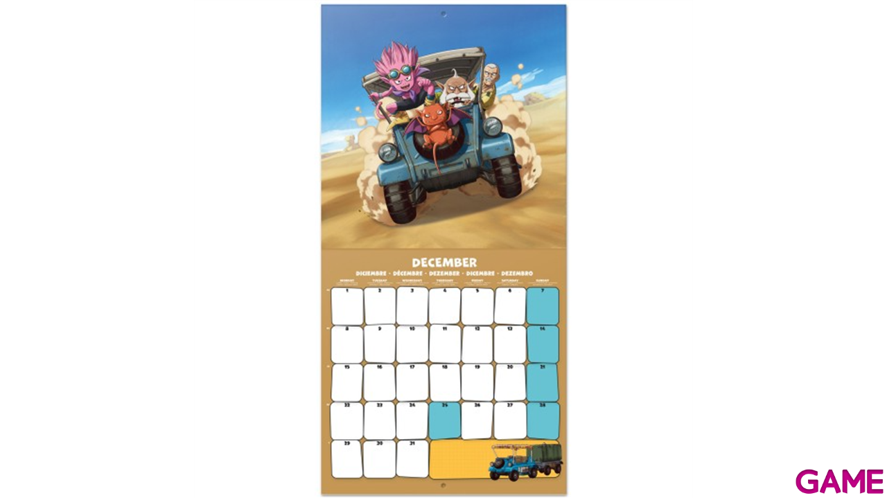 CALENDARIO 2025 SAND LAND 30X30cm-0