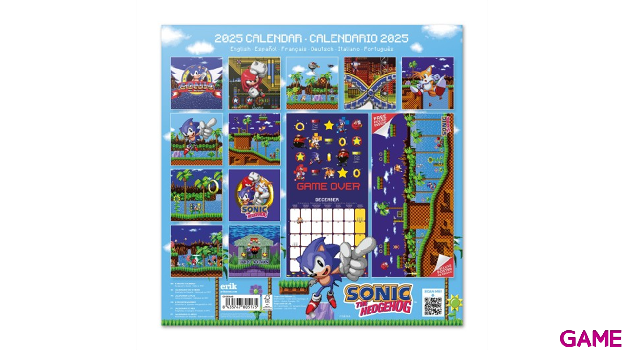 CALENDARIO 2025 SONIC 30X30cm-2