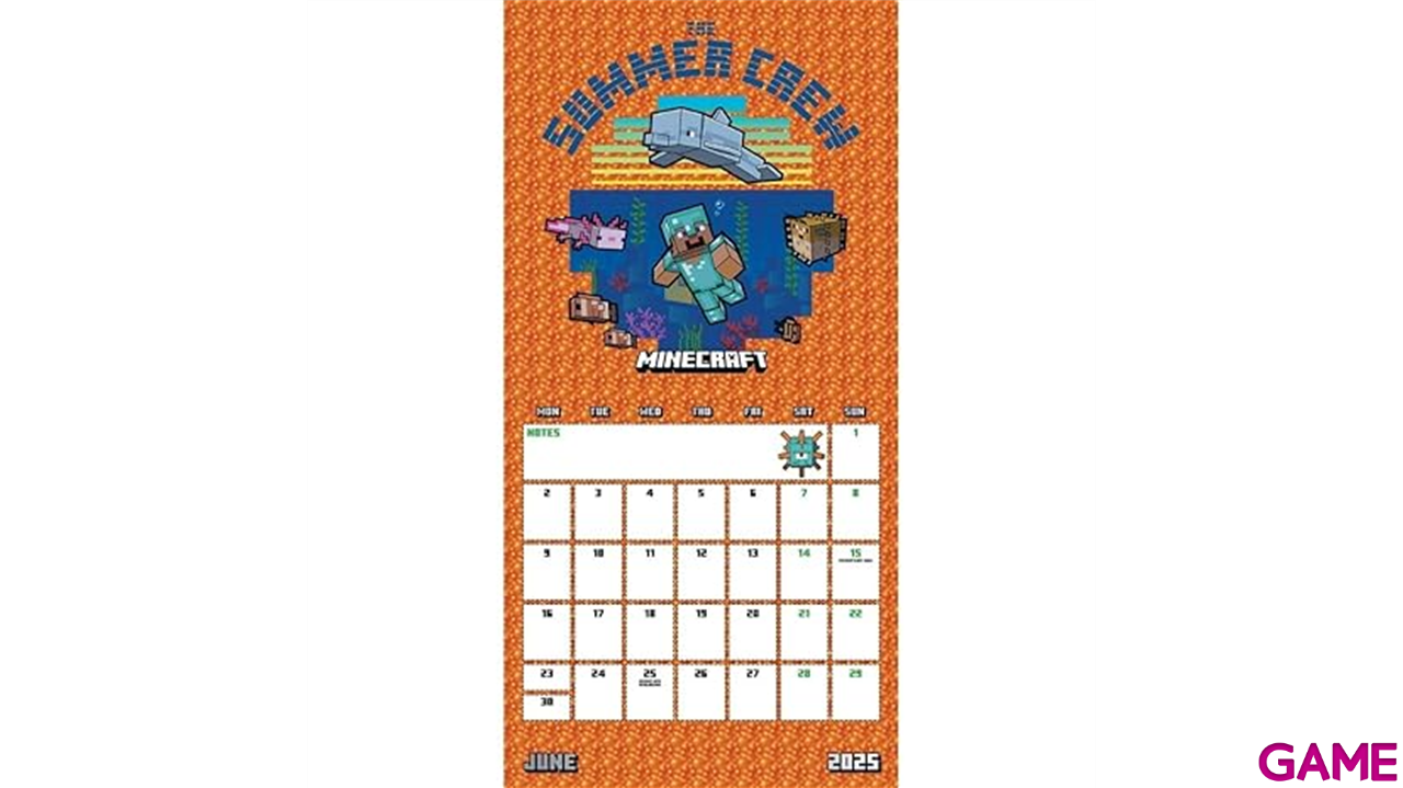 CALENDARIO 2025 MINECRAFT 30X30cm-4