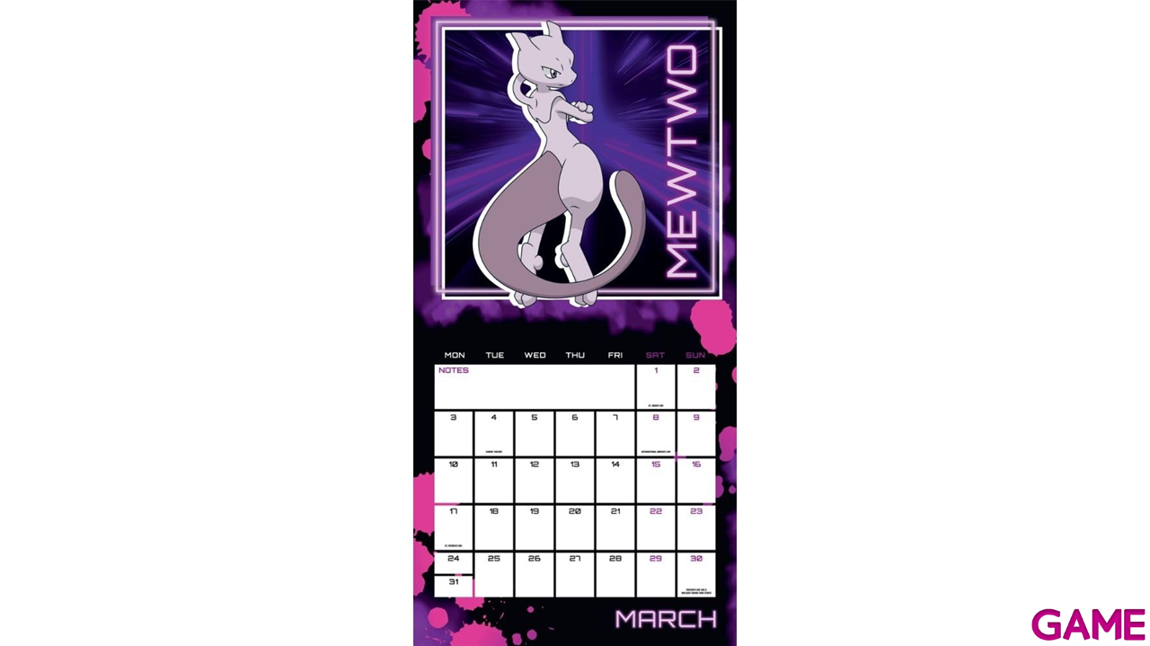 CALENDARIO 2025 POKEMON 30X30cm-3