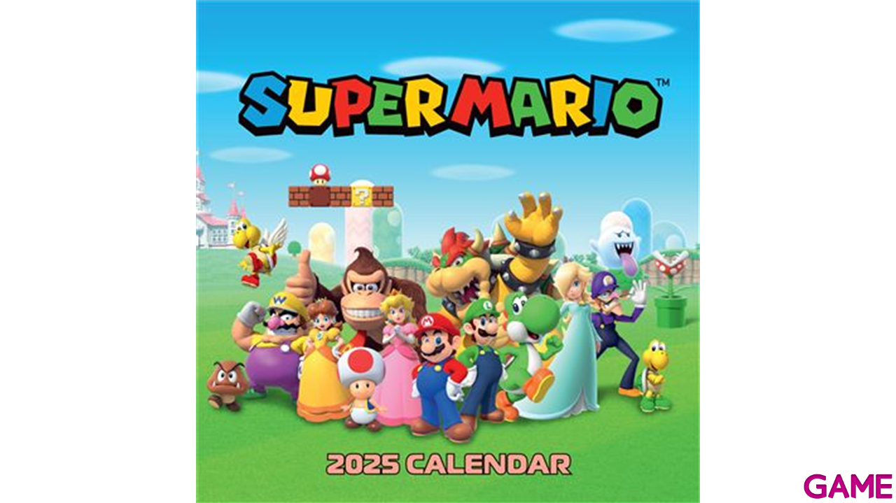 CALENDARIO 2025 SUPER MARIO 30X30cm-0