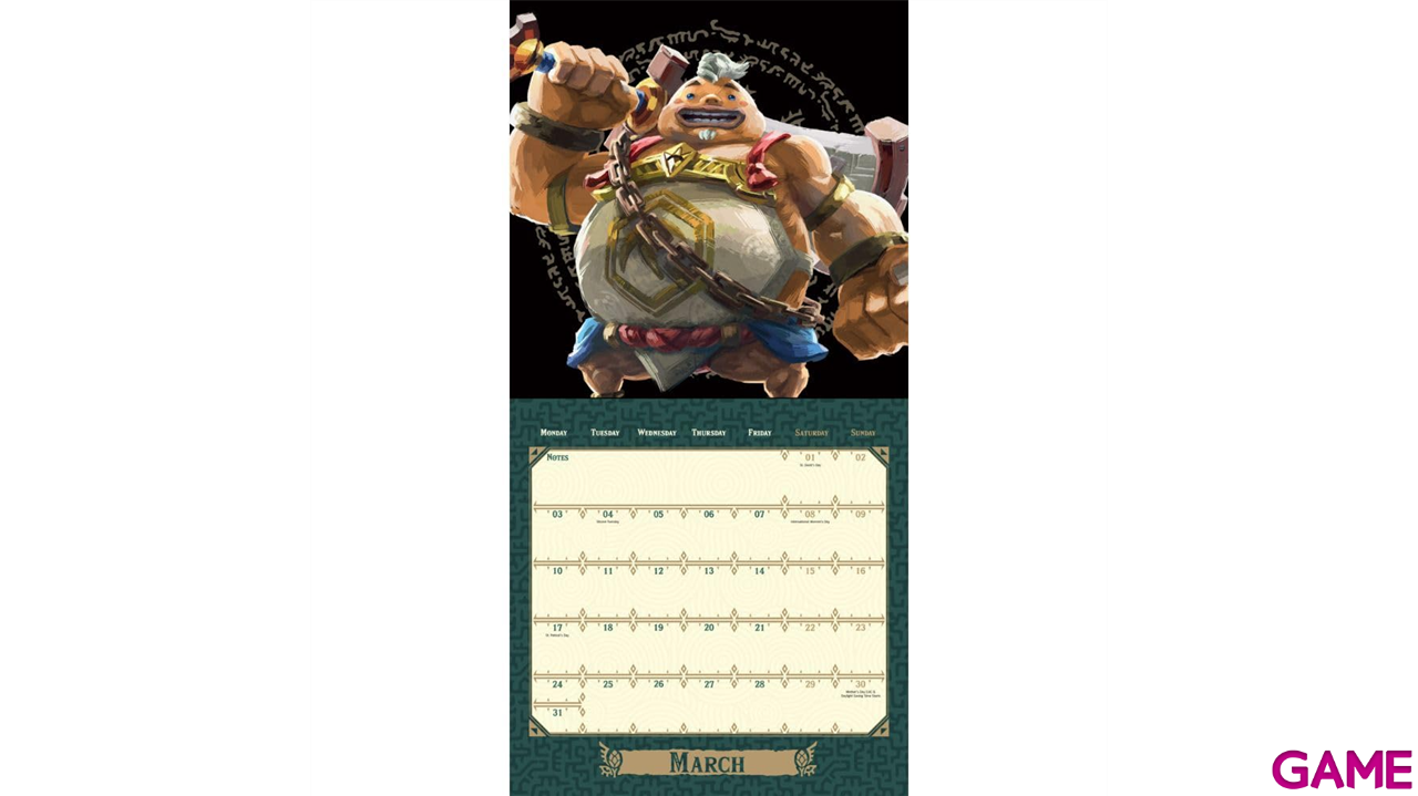 Calendario 2025 The legend of Zelda 30 x 30 cm-3