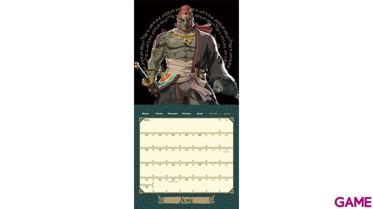 Calendario 2025 The legend of Zelda 30 x 30 cm-4