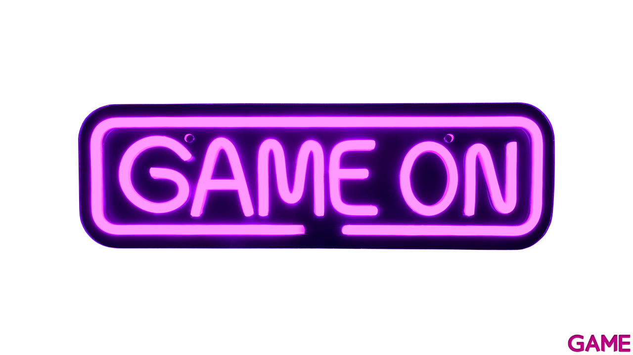 Cartel con iluminacion LED GAME ON-0