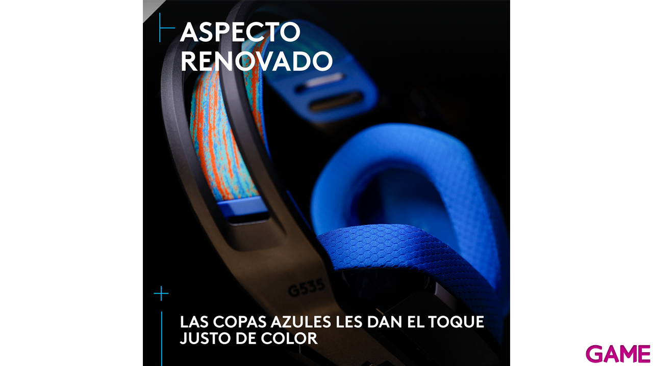 Logitech G535 Lightspeed Wireless Negro PC - PS5 - PS4 - Switch - Movil - Auriculares Gaming-0