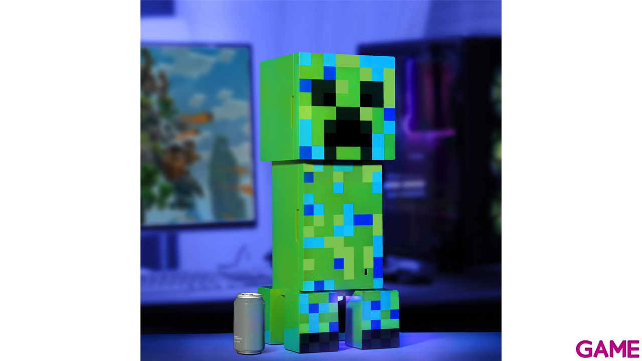 Nevera con luz ambiental Creeper Minecraft de 8L-4