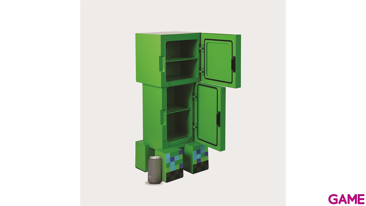Nevera con luz ambiental Creeper Minecraft de 8L-5