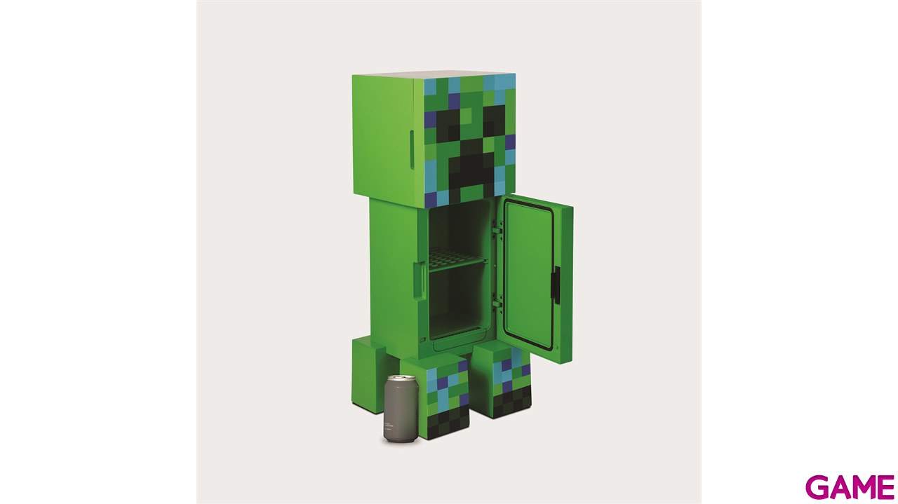 Nevera con luz ambiental Creeper Minecraft de 8L-6