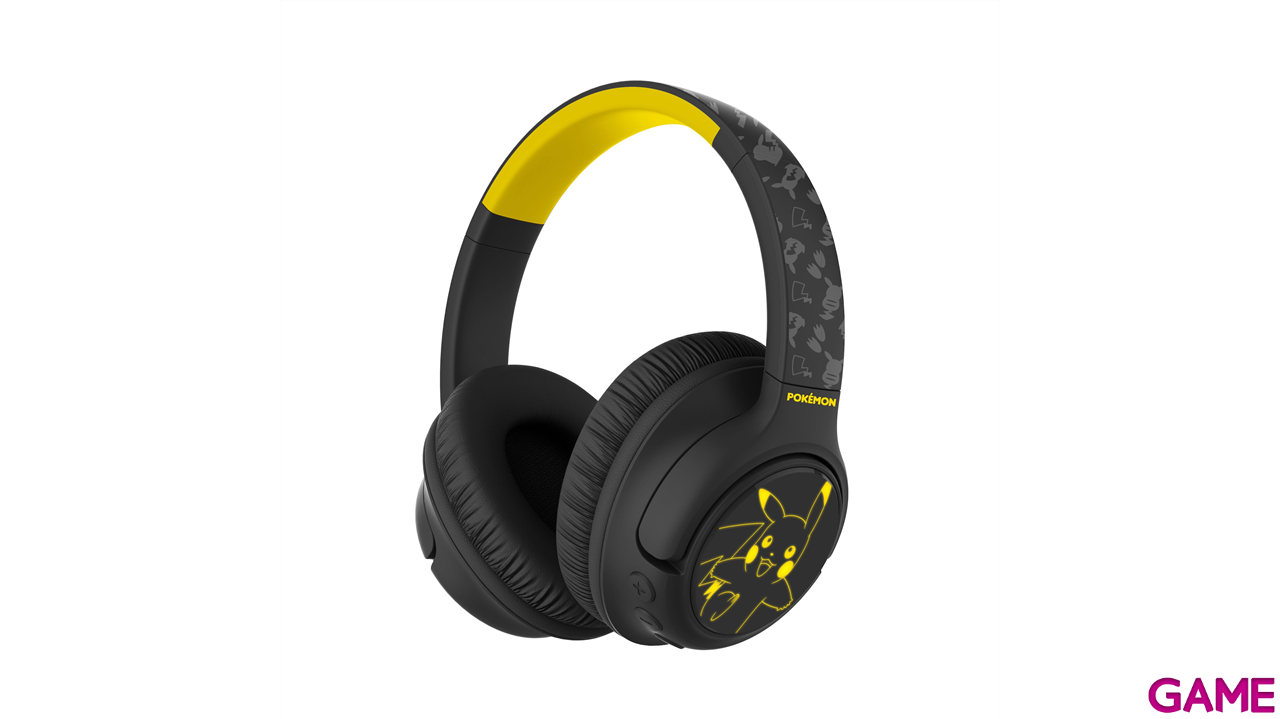 Auriculares inalambricos bluetooth con iluminacion LED Pikachu-0