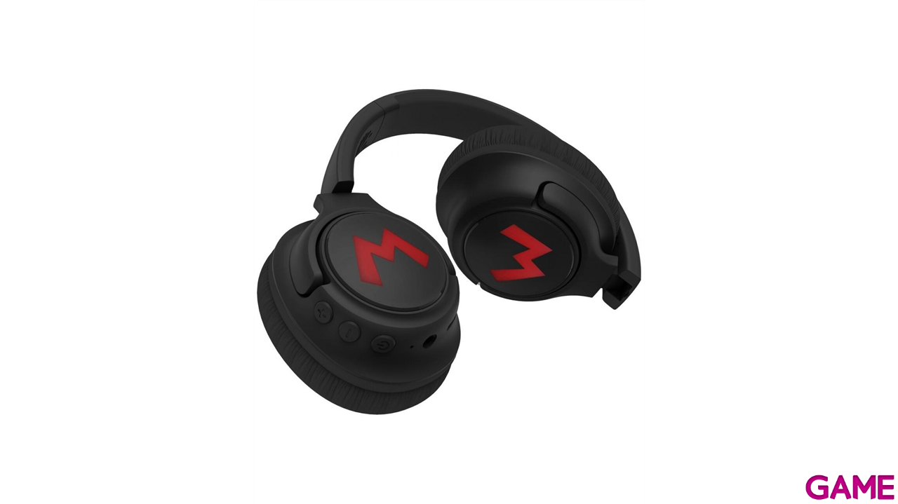Auriculares inalambricos bluetooth con iluminacion LED Super Mario-6