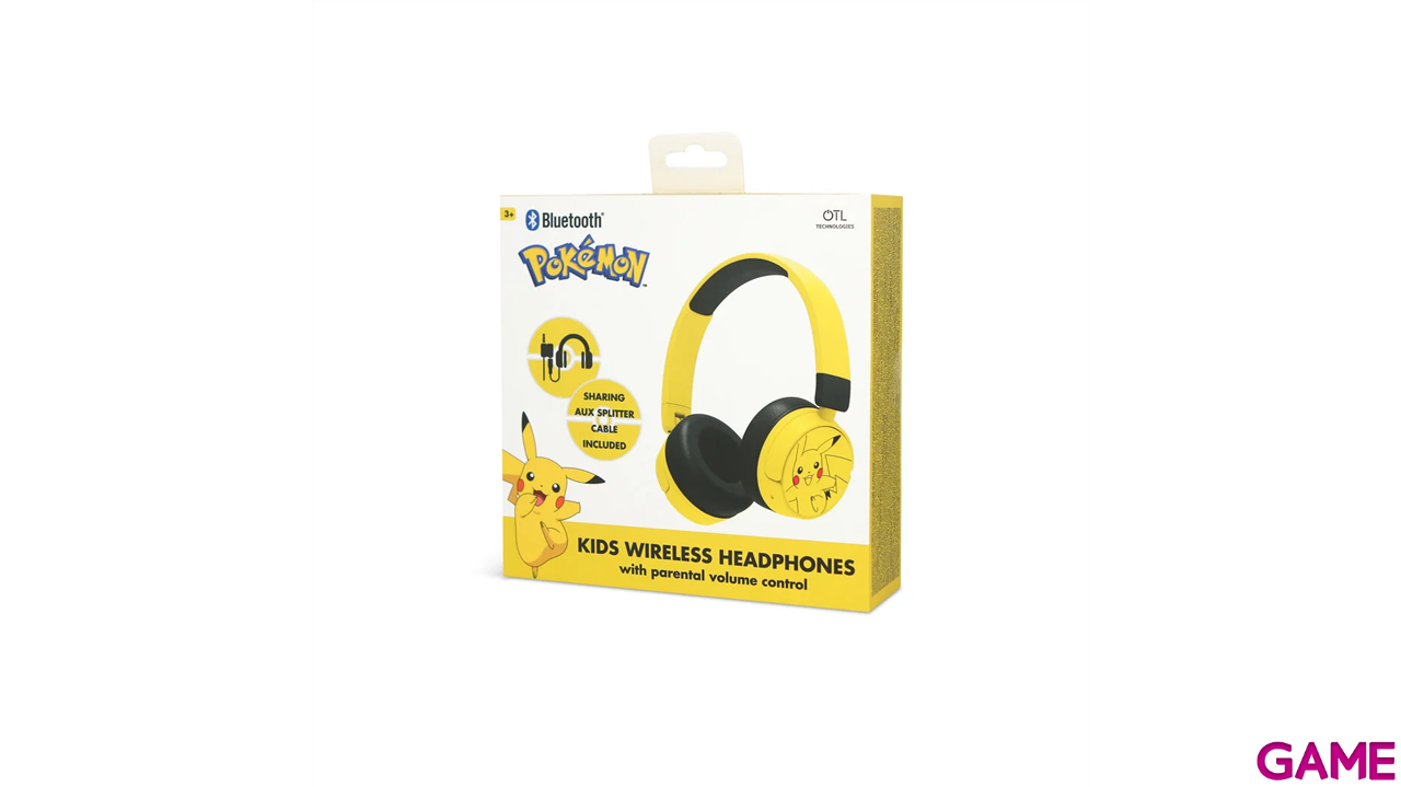 Auriculares intantiles inalambricos Pikachu-2