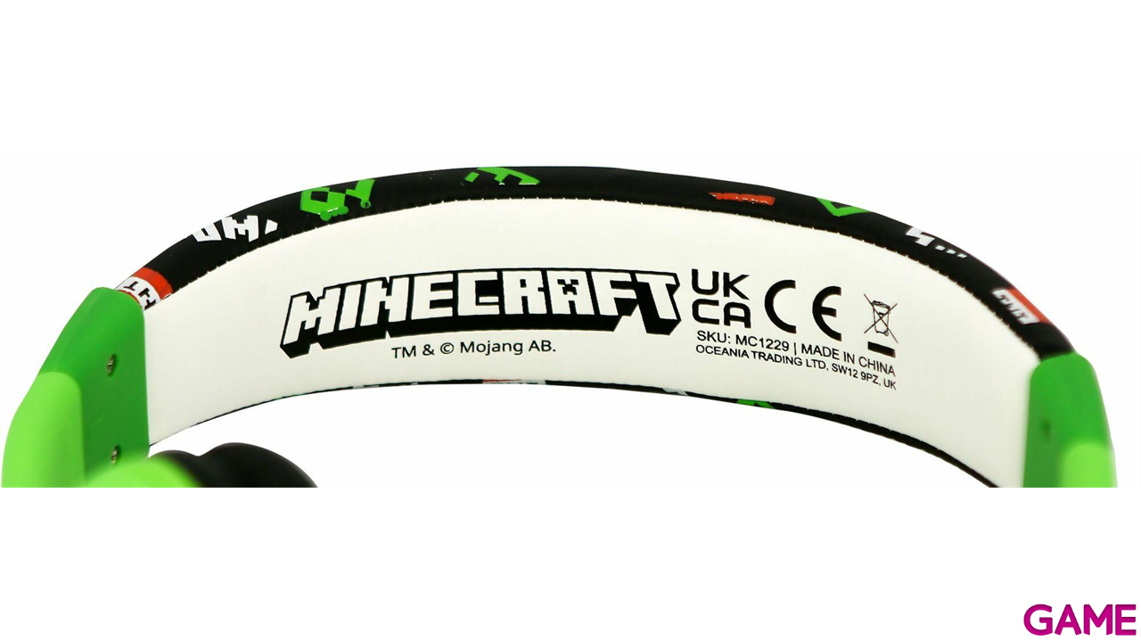 Auriculares infantiles Minecraft creeper-3