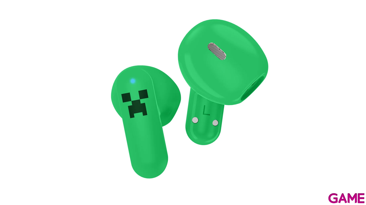 Earbuds inalambricos bluetooth con caja deslizante Minecraft-0