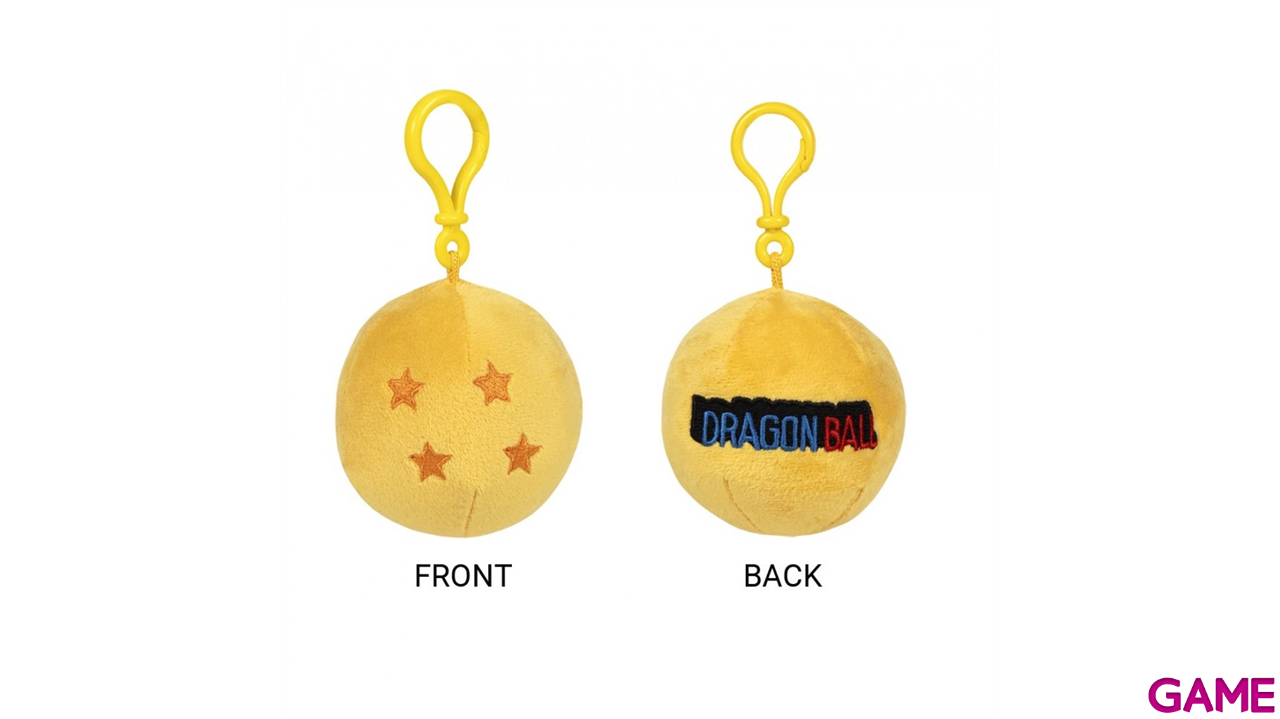 Peluche Llavero Dragon Ball Bola 4 Estrellas de 8cm-0
