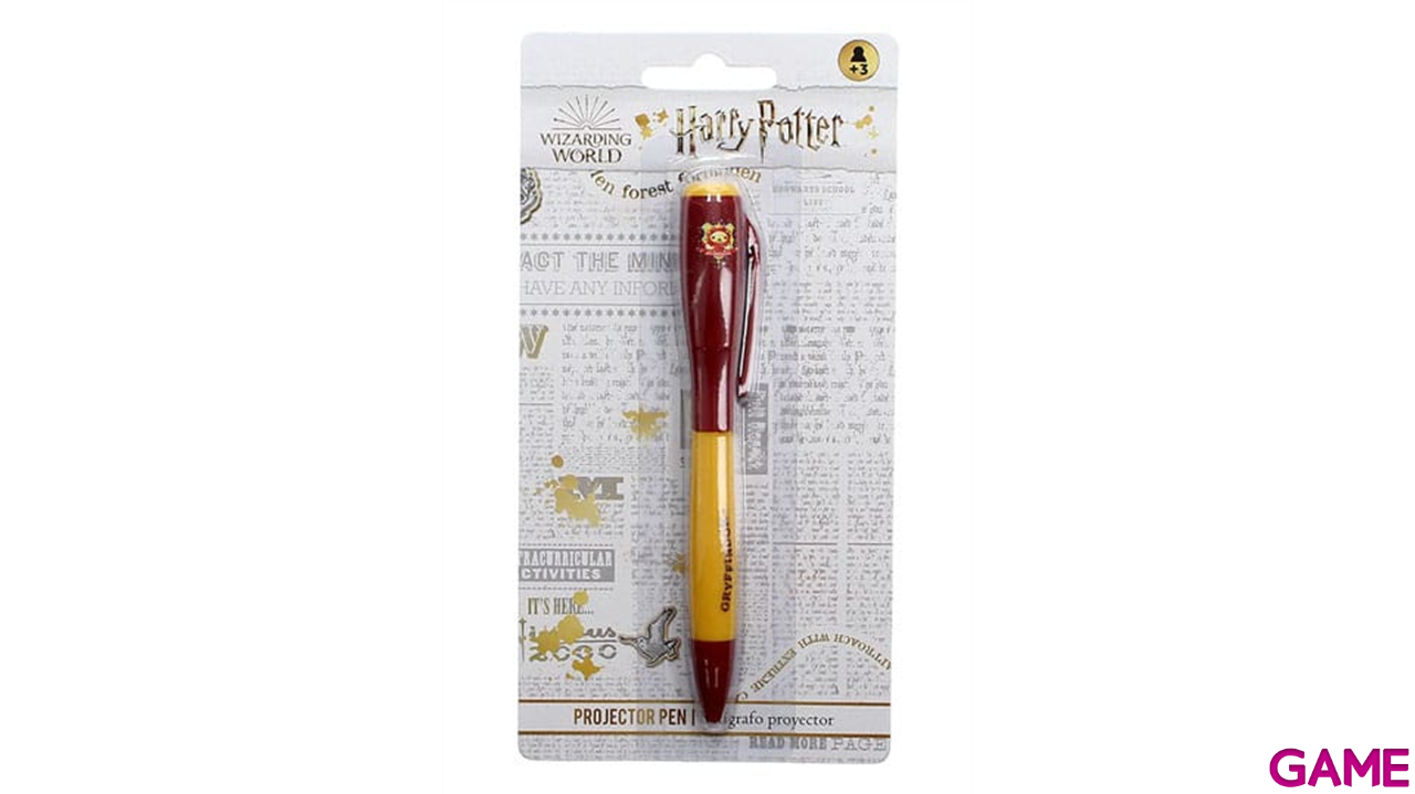 Boligrafo con proyeccion de luz Harry Potter GRYFFINDOR-1