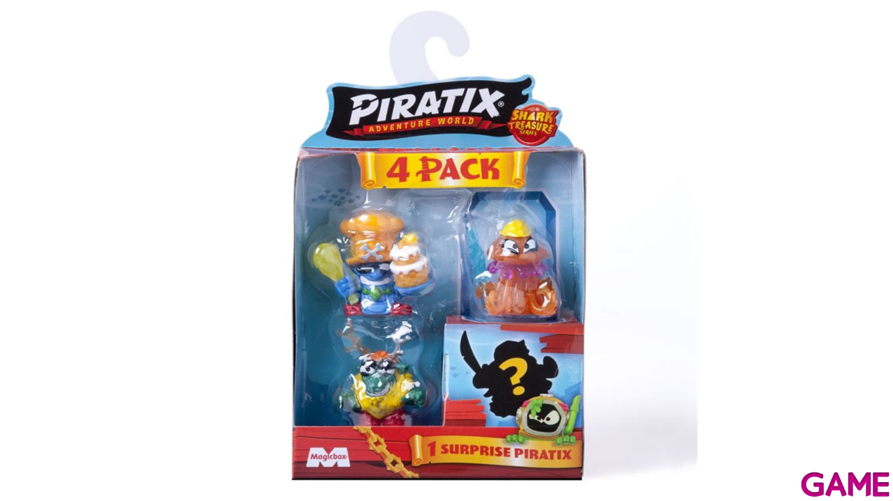 Piratix Shark Treasure - Pack de 4 unidades (Surtido)-1