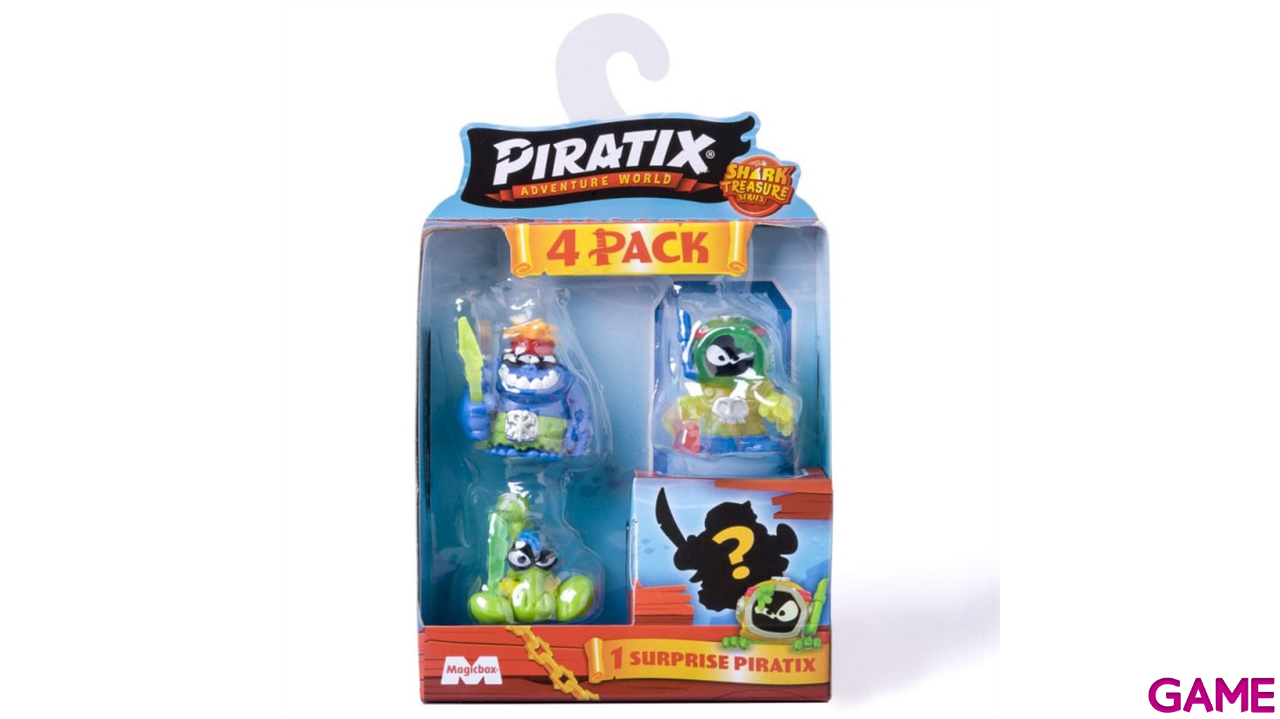 Piratix Shark Treasure - Pack de 4 unidades (Surtido)-2