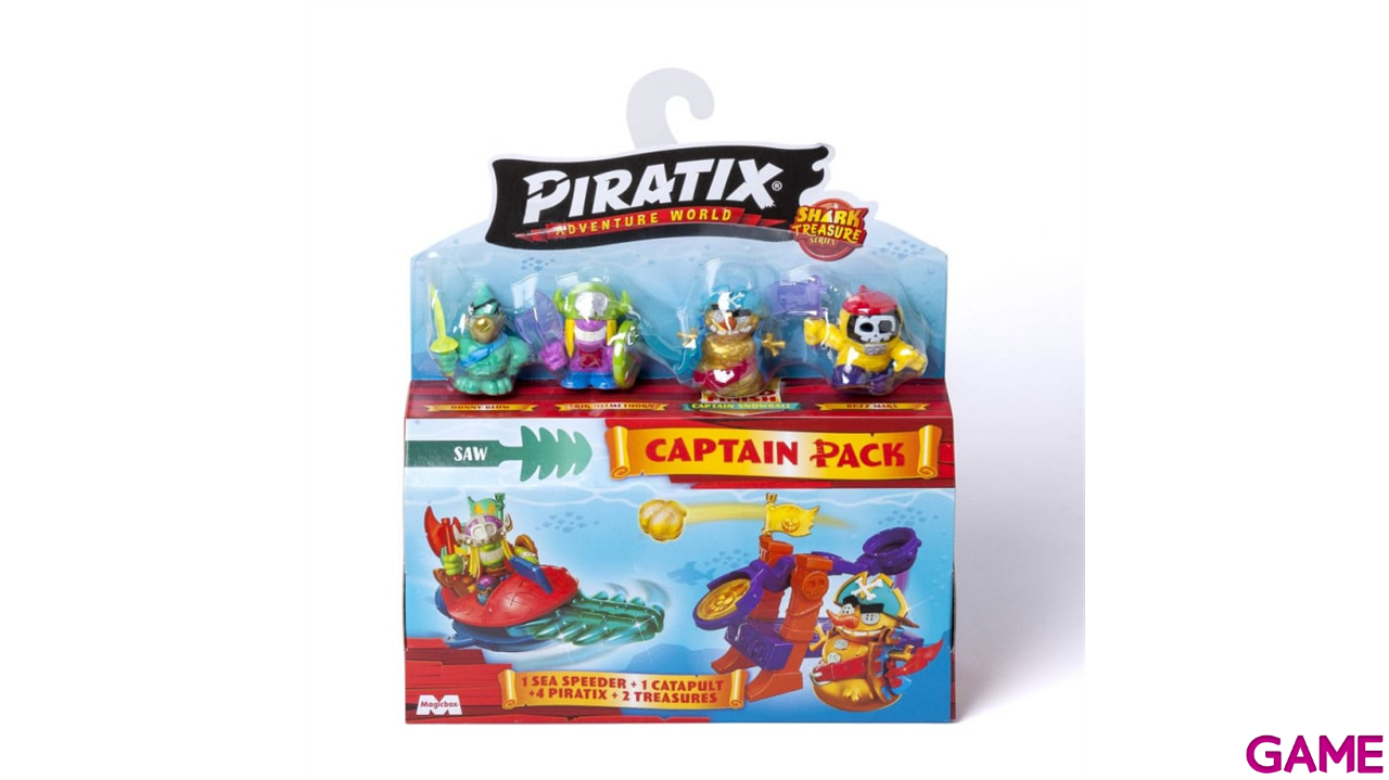 Piratix Shark Treasure - Captain Pack (Surtido)-1
