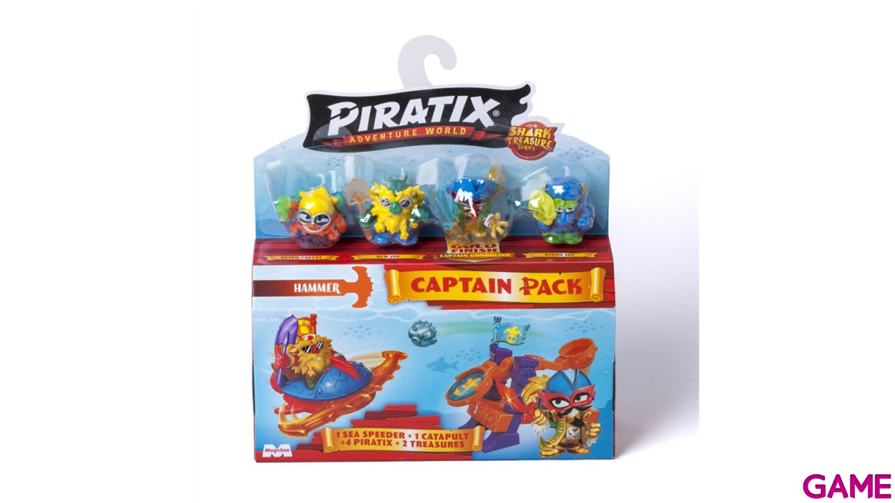 Piratix Shark Treasure - Captain Pack (Surtido)-2