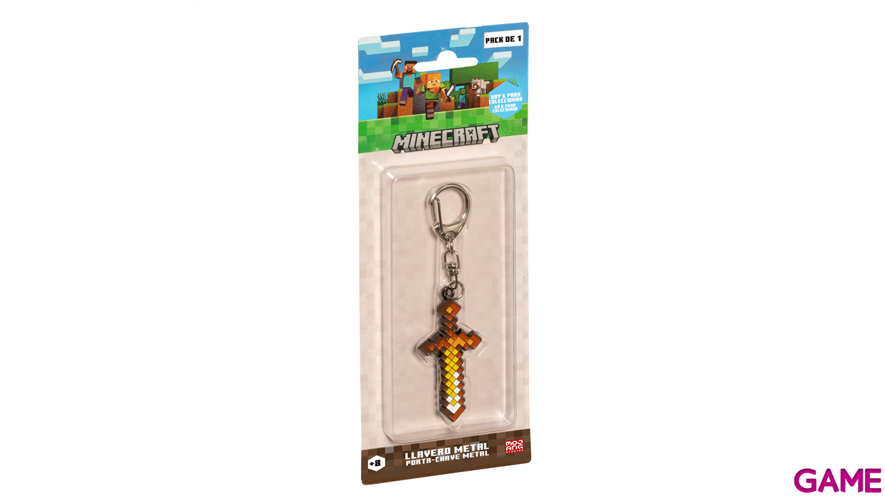 Llavero de metal Minecraft-0