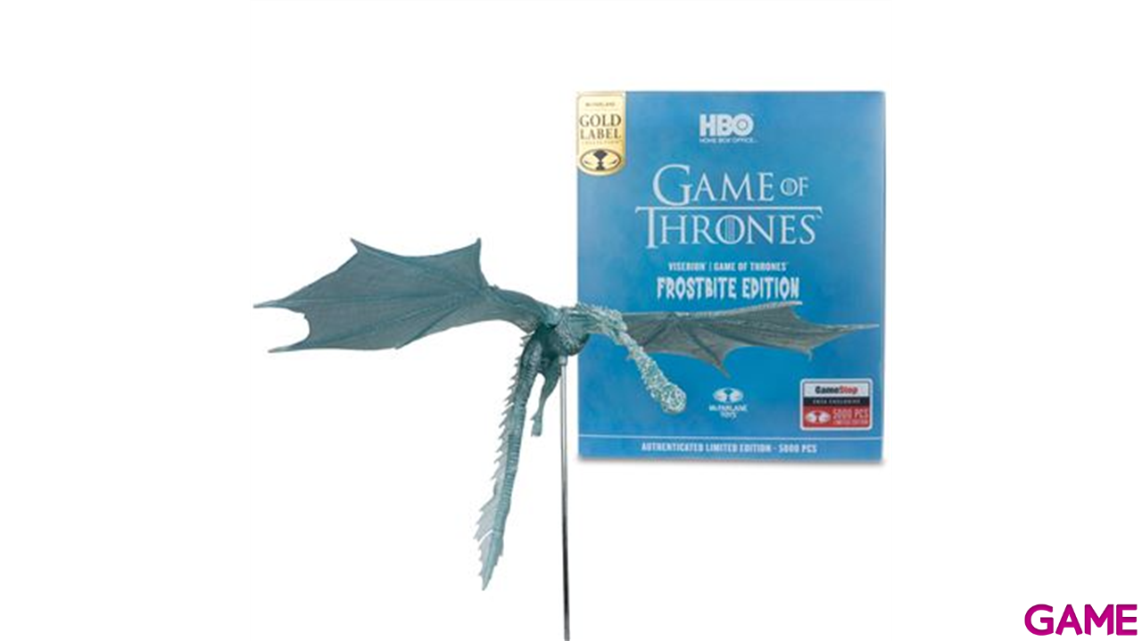 Figura Juego de tronos Dragon version Helada Gold Label de 22 cm-2