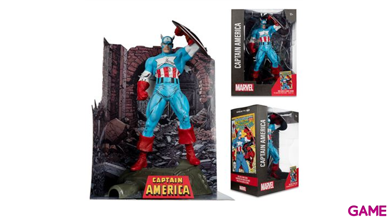 Figura Marvel Capitan America comic 323 de 30 cm-2