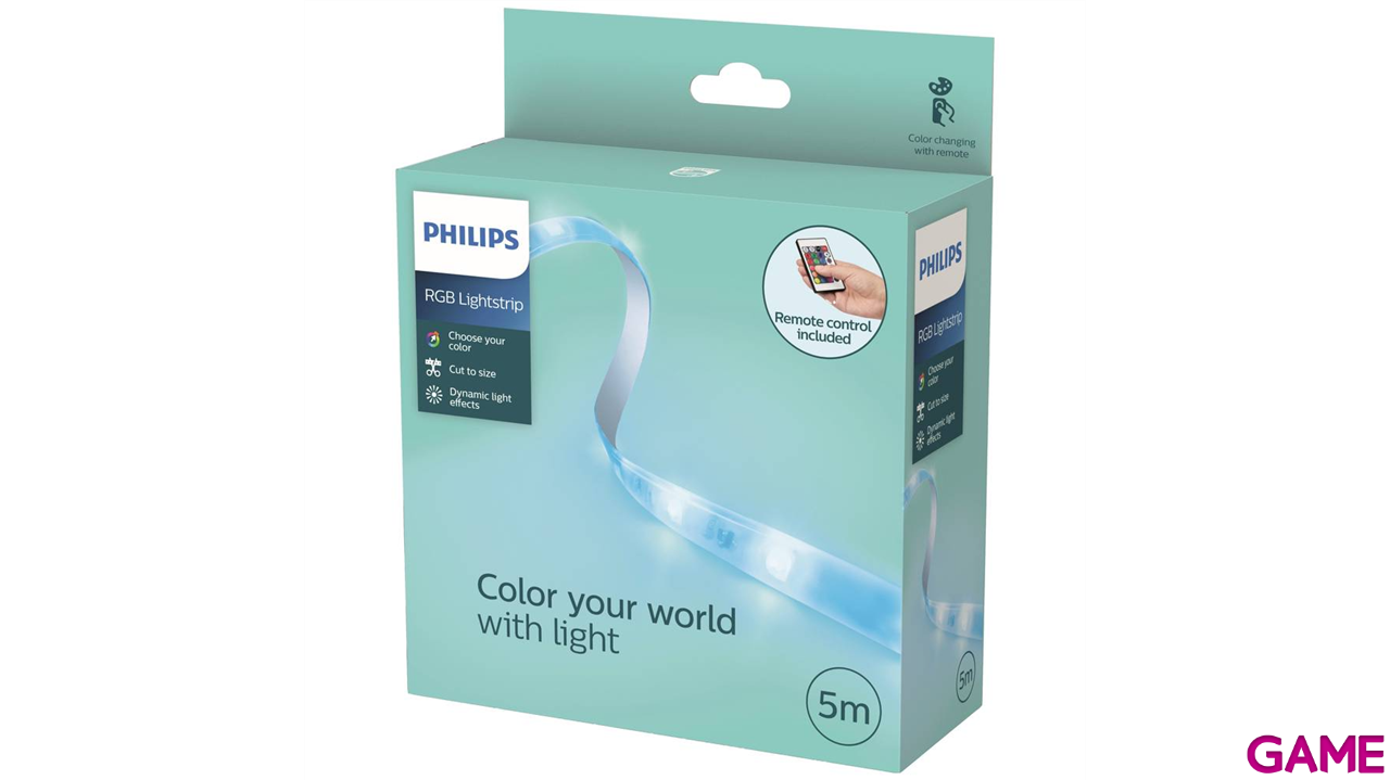 Philips RGB Led Lightstrip 5m con Mando - Tira LED-1
