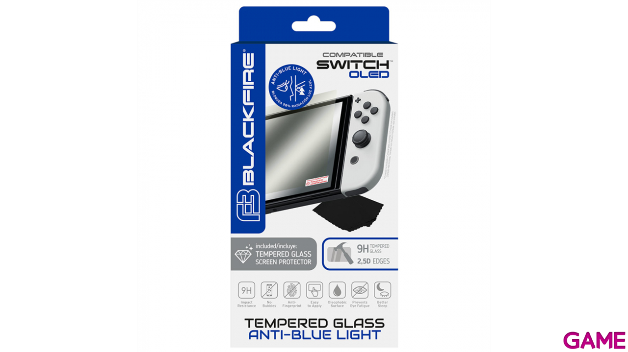 Protector de Cristal Templado anti luz azul para NSW OLED Ardistel-0