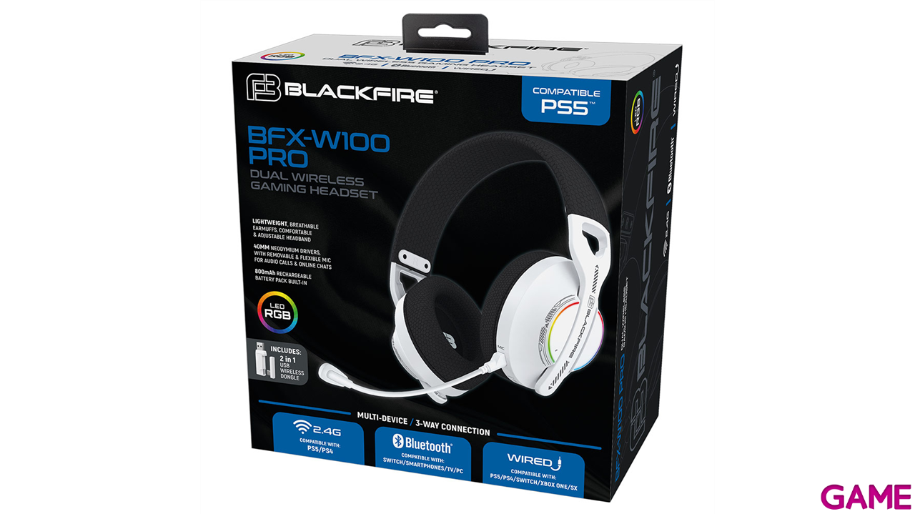 Auriculares Ardistel Blackfire BFX-W100 Pro Dual Wireless-2