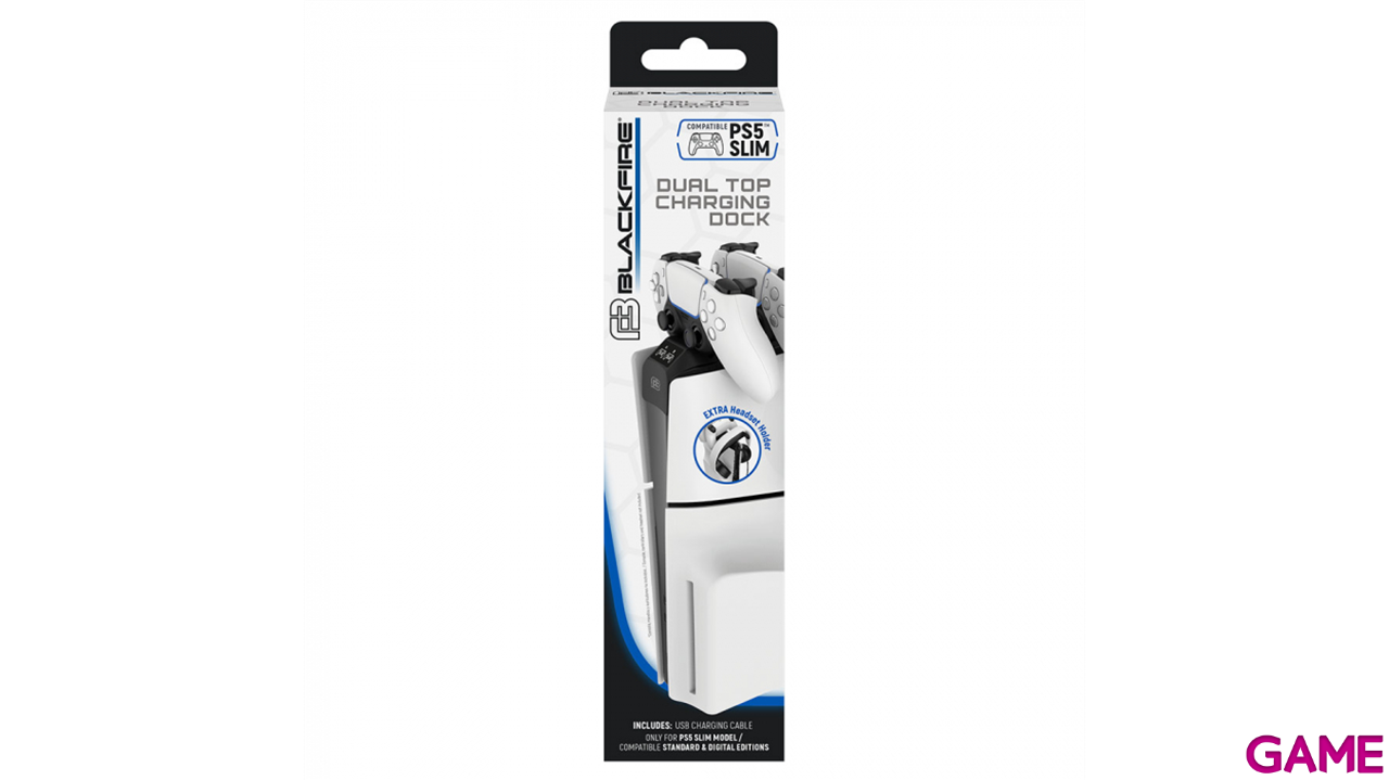 Cargador Dual Mandos PS5 Ardistel Blackfire-1