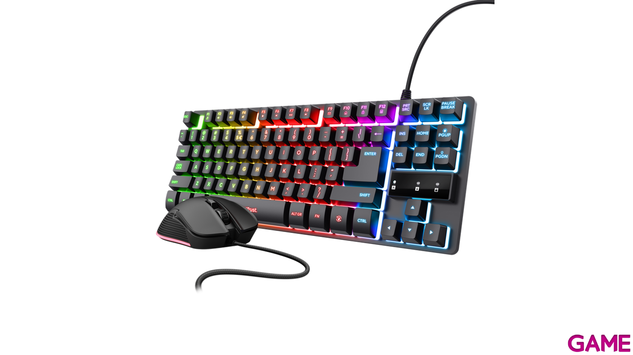 Trust GXT 798 Negro Teclado TKL + Raton 2in1 - Pack Perifericos-2