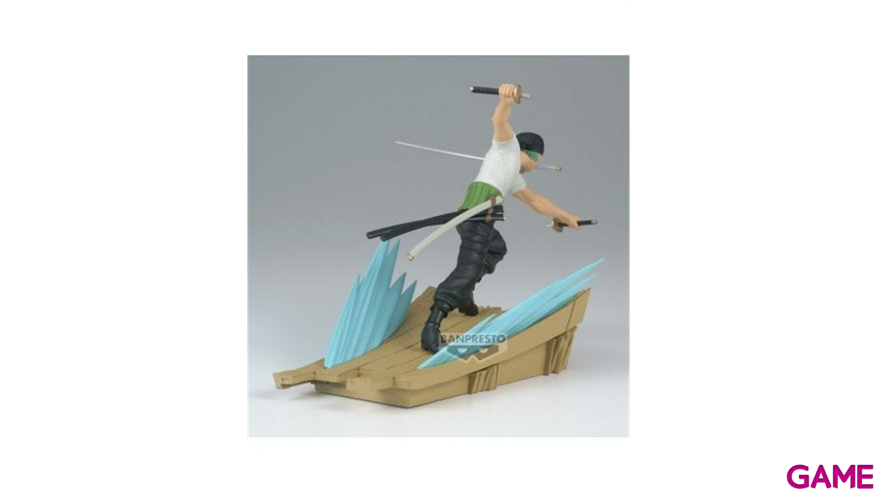 Figura Banpresto One Piece Roronoa Zoro Senkozekkei de 11 cm-1